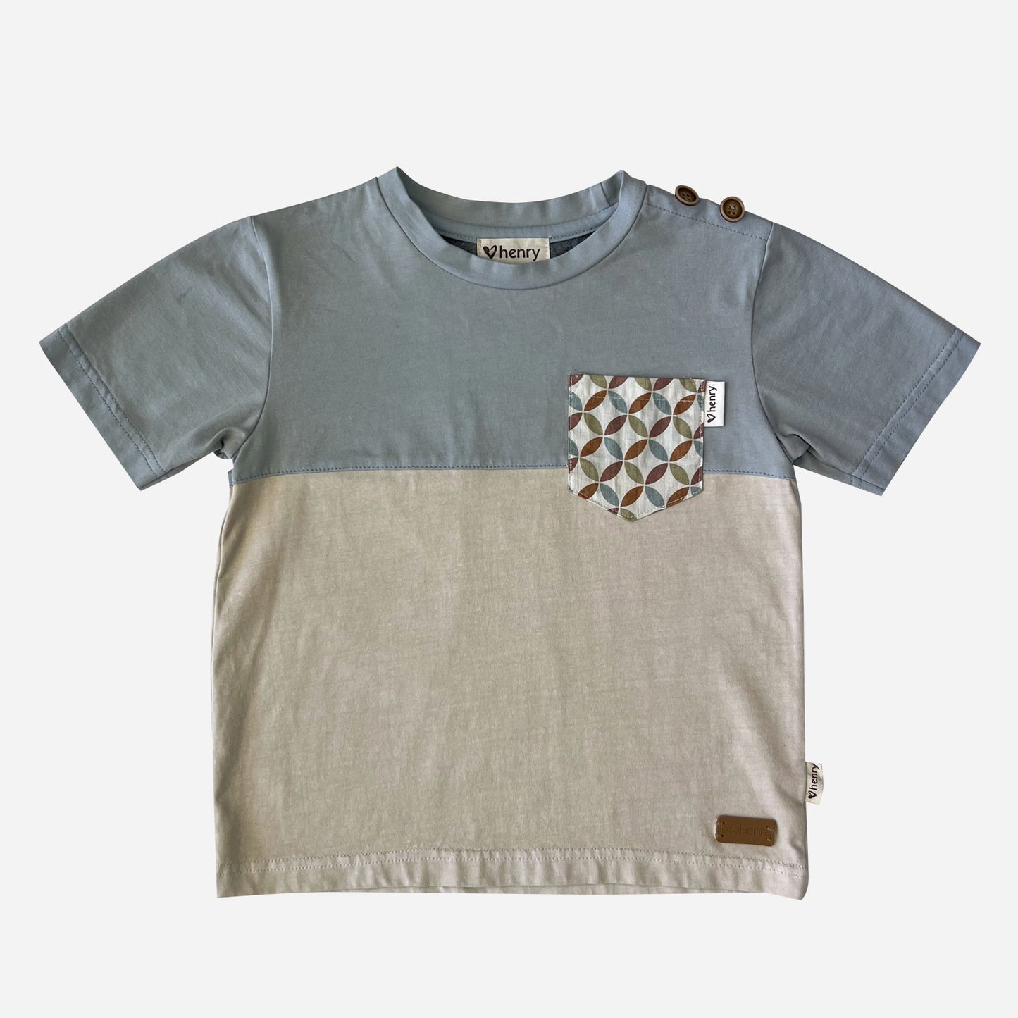 Baby Boys Pocket Tee Vintage Kaleido