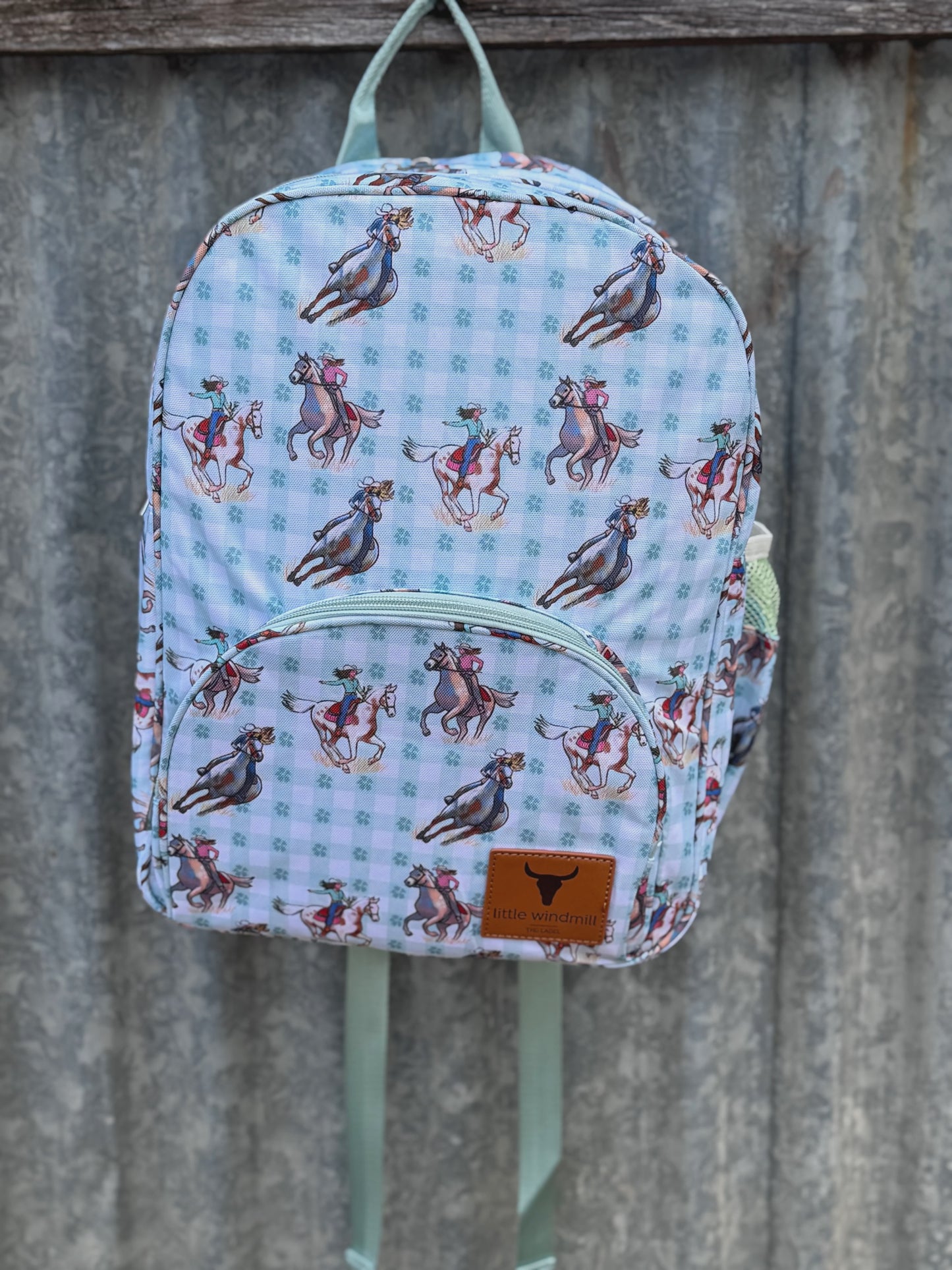 Teal Cowgirl Backpack