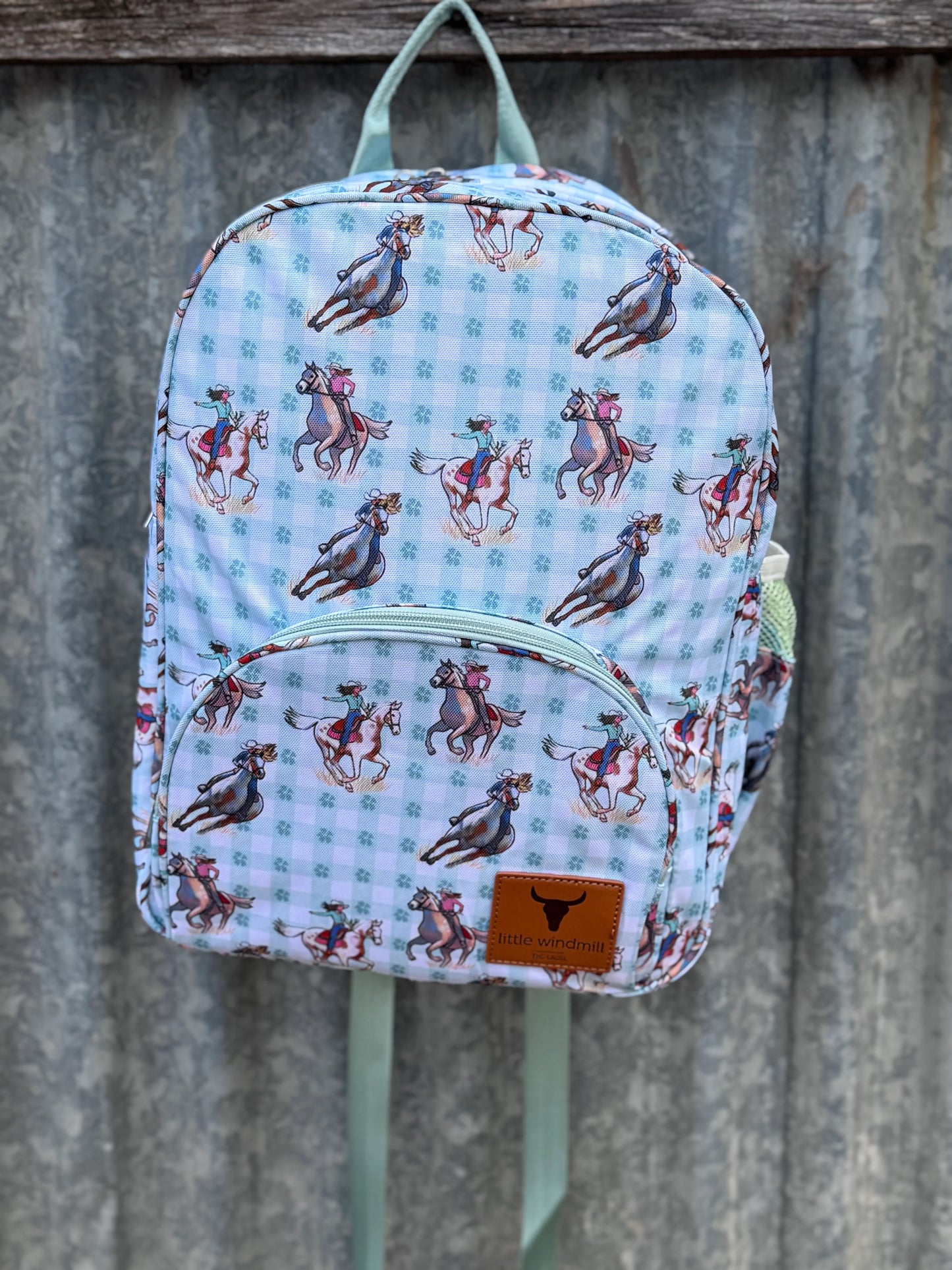 Teal Cowgirl Backpack