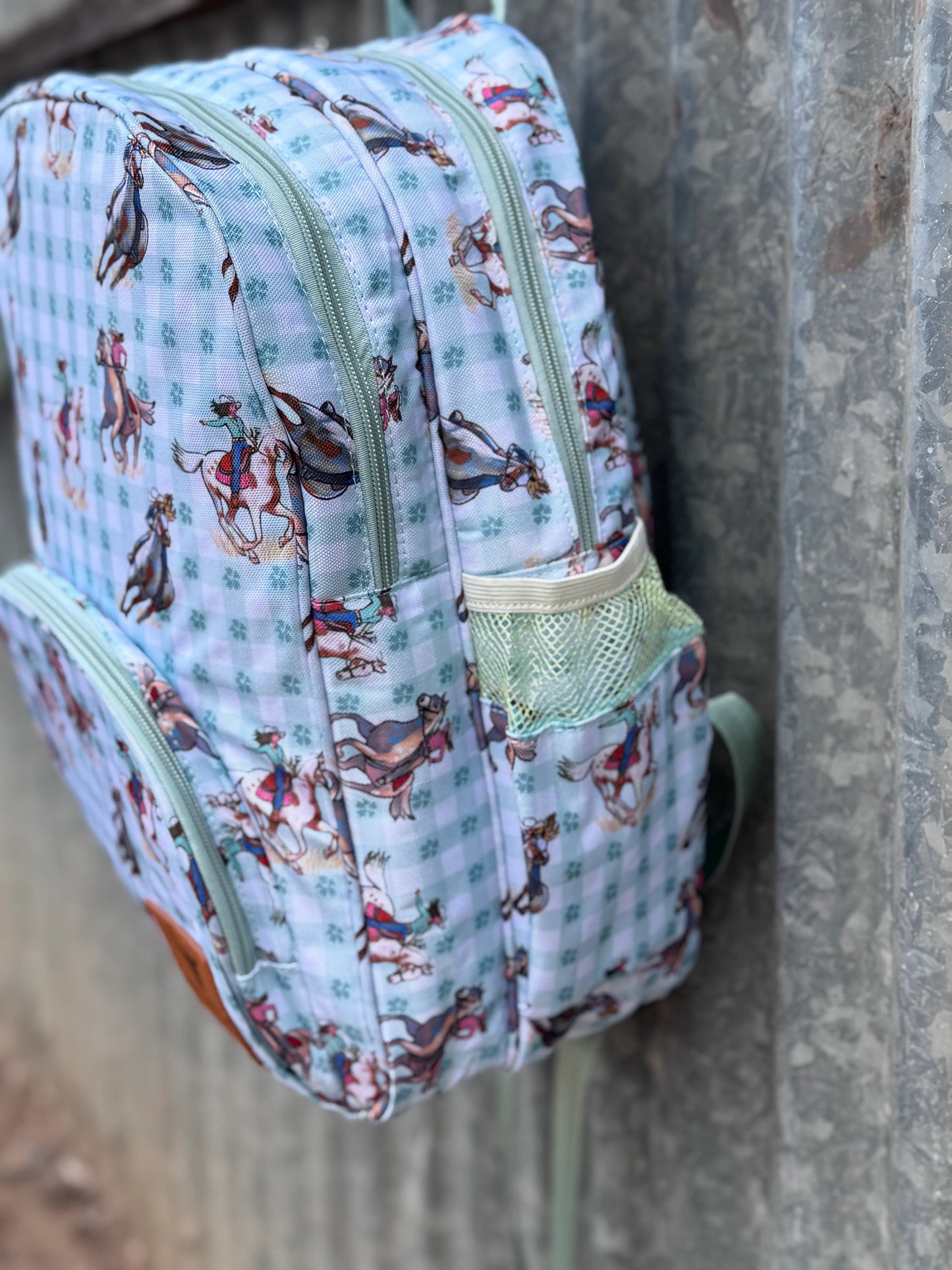 Teal Cowgirl Backpack