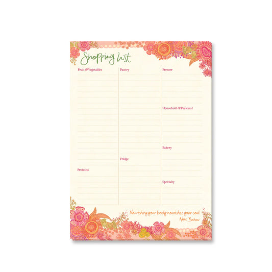 Bloom A5 Shopping List Pad