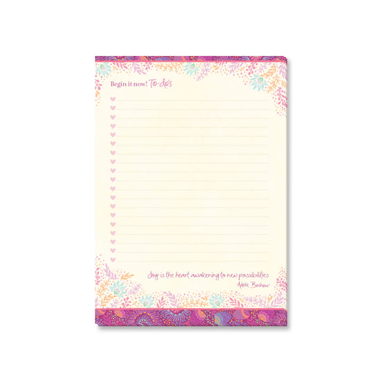 New Beginnings A5 To Do List Pad