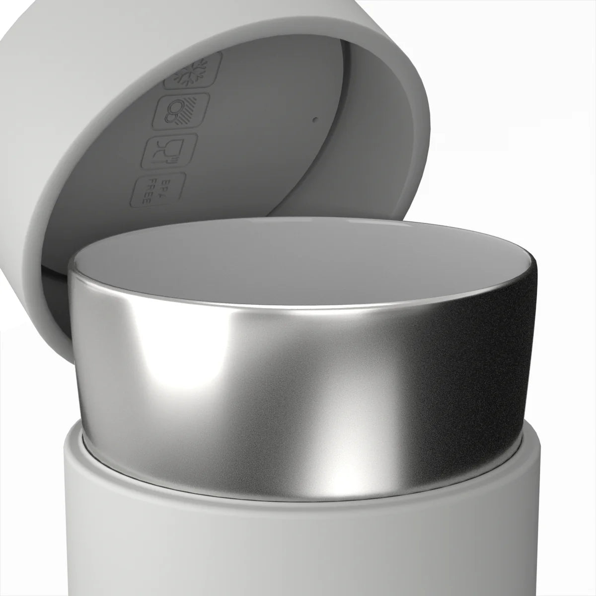 Stainless Steel Reusable Cup 12oz Grey