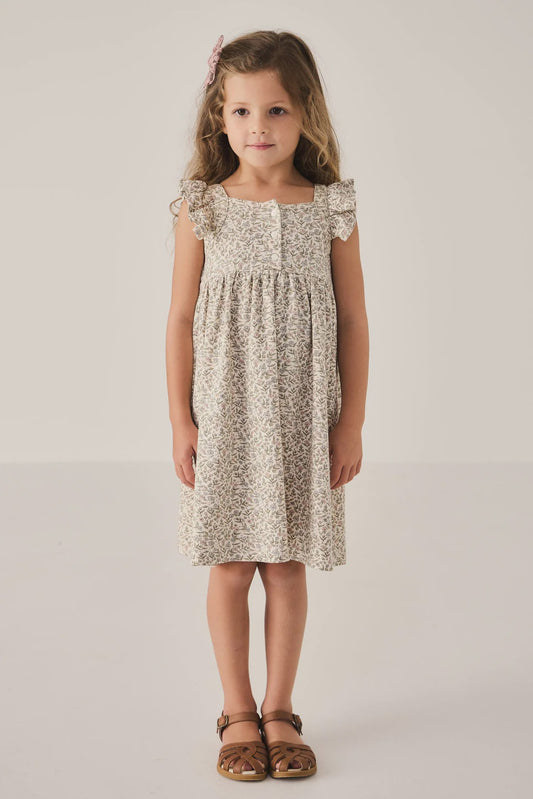 Organic Cotton Sienna Dress - Ariella Eggnog
