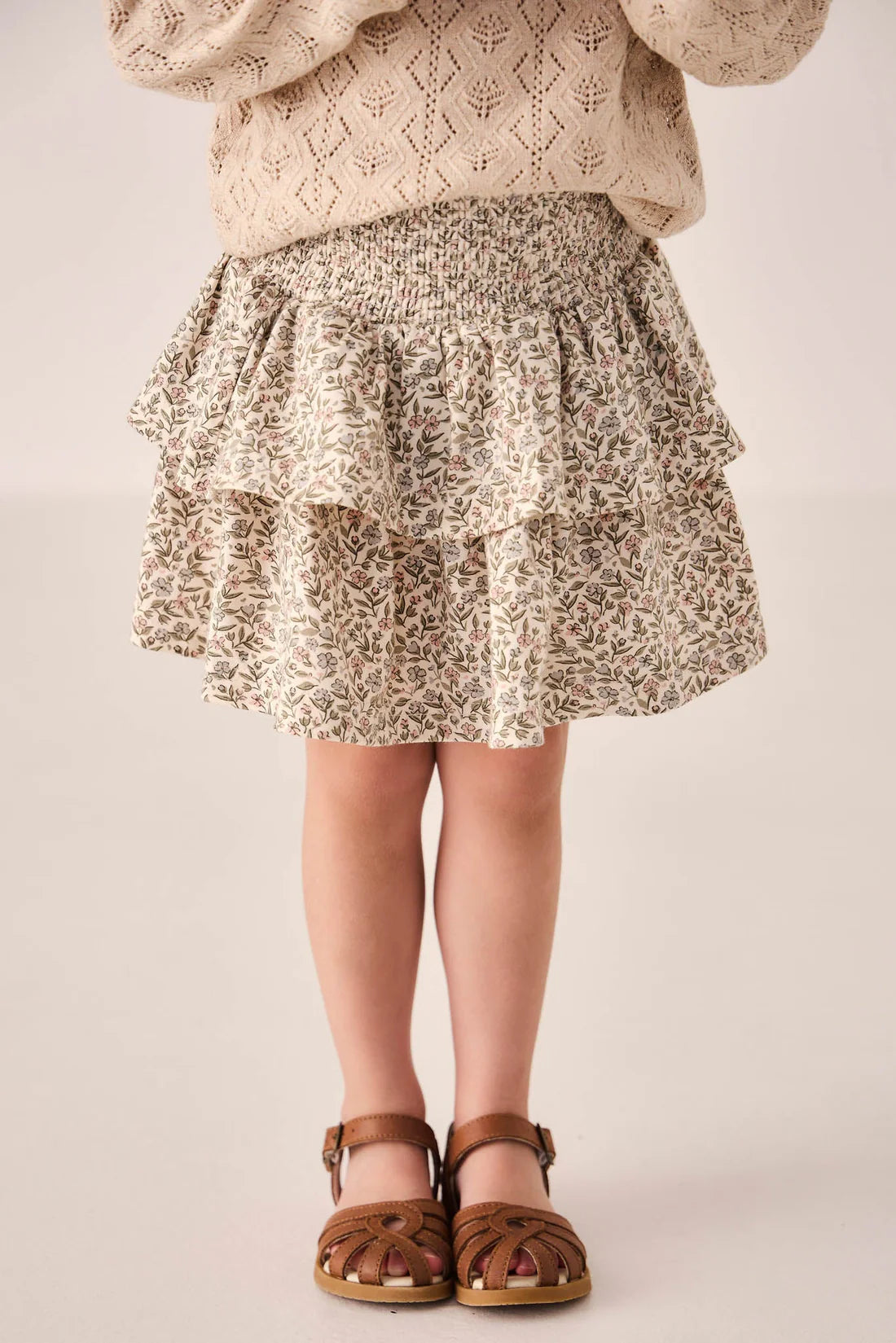 Organic Cotton Ruby Skirt - Ariella Eggnog