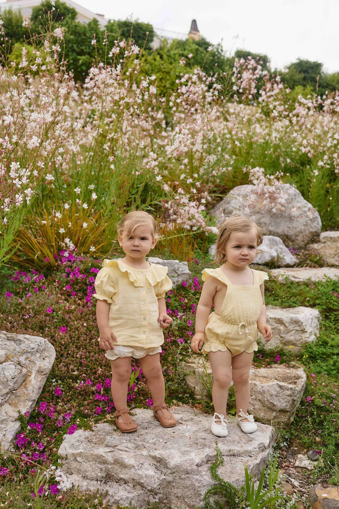 Organic Cotton Muslin Luciana Playsuit Sunshine