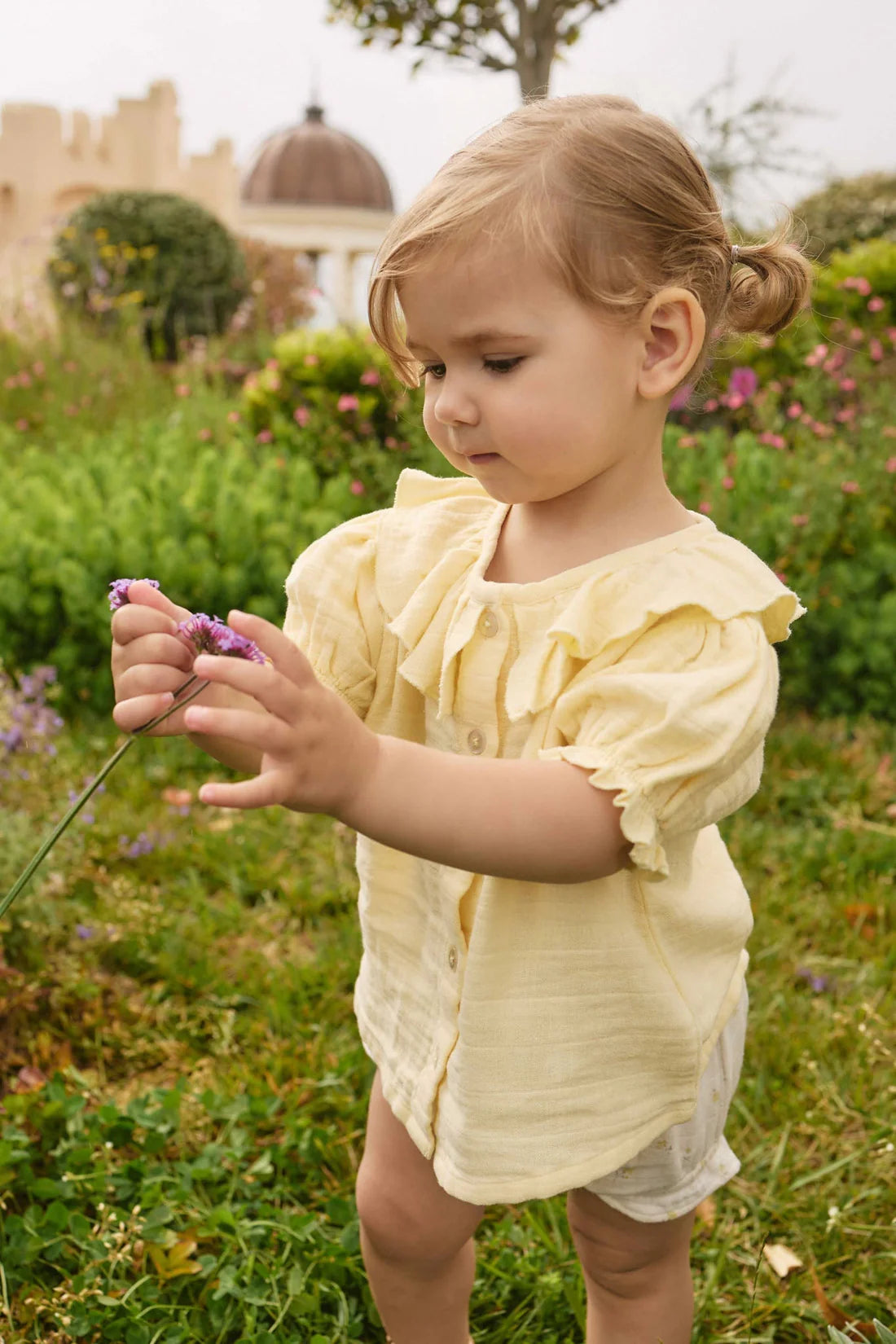 Organic Cotton Muslin Alora Top Sunshine