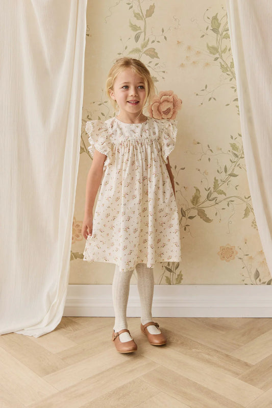 Organic Cotton Eleanor Dress Bianca Antique