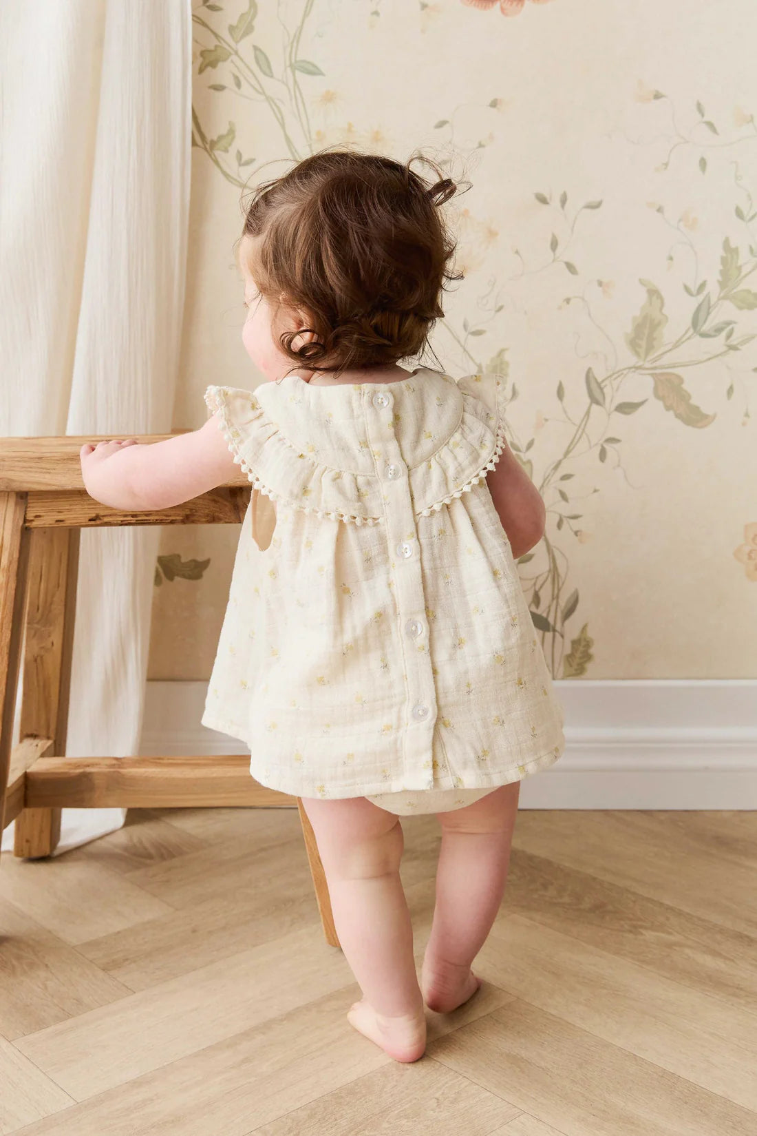 Organic Cotton Muslin Annalise Top Vintage Ditsy