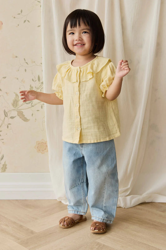 Organic Cotton Muslin Alora Top Sunshine