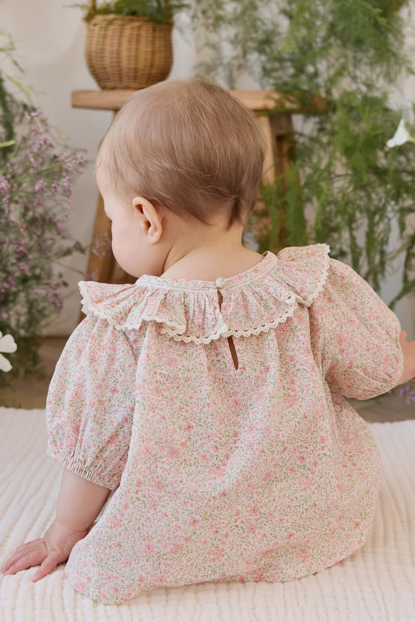 Organic Cotton Misty Top Flora Pink