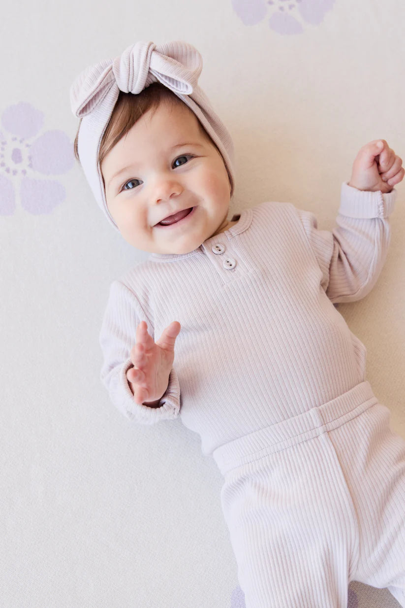 Organic Cotton Modal Long Sleeve Bodysuit - Luna