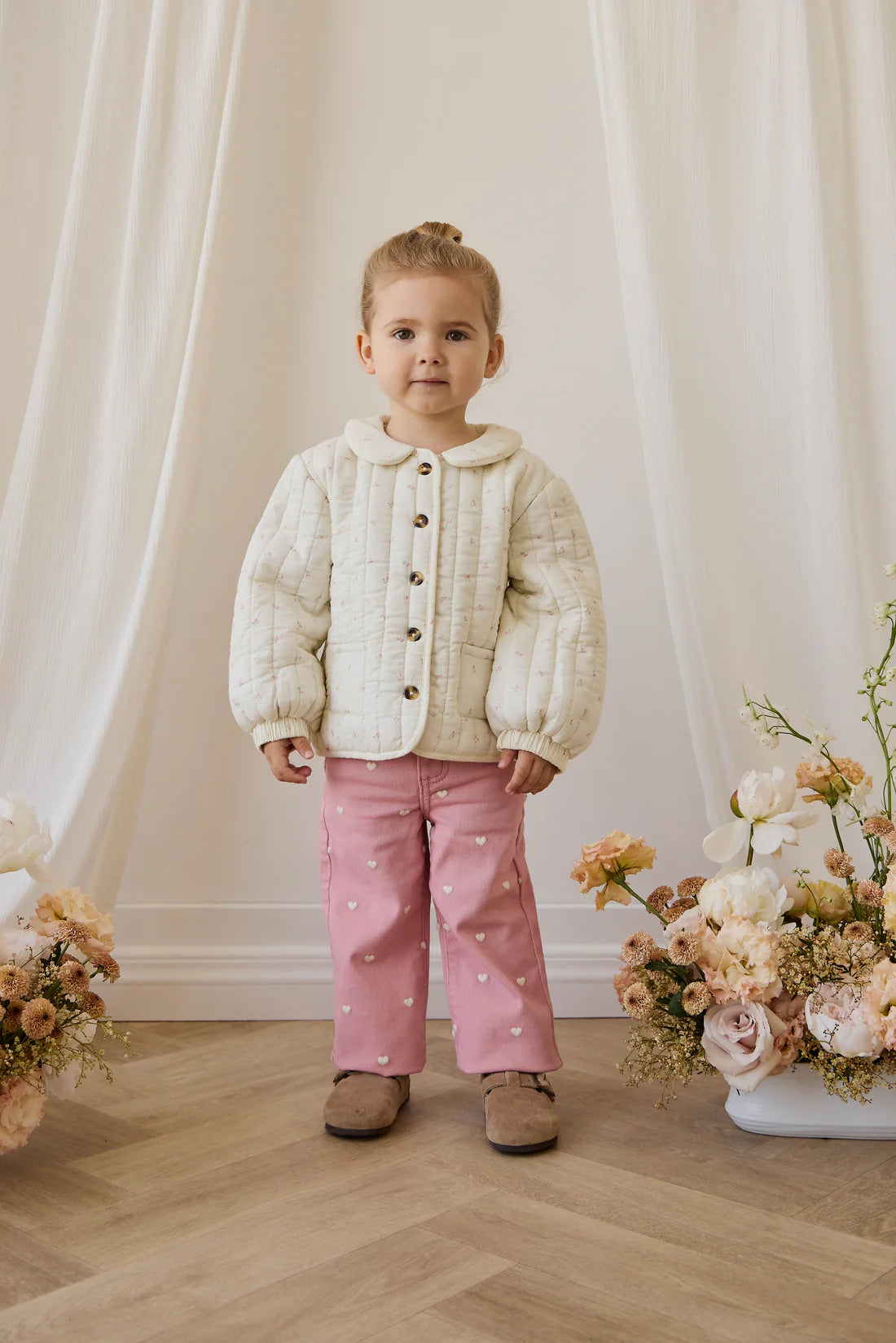 Blair Pant Petite Heart Rose