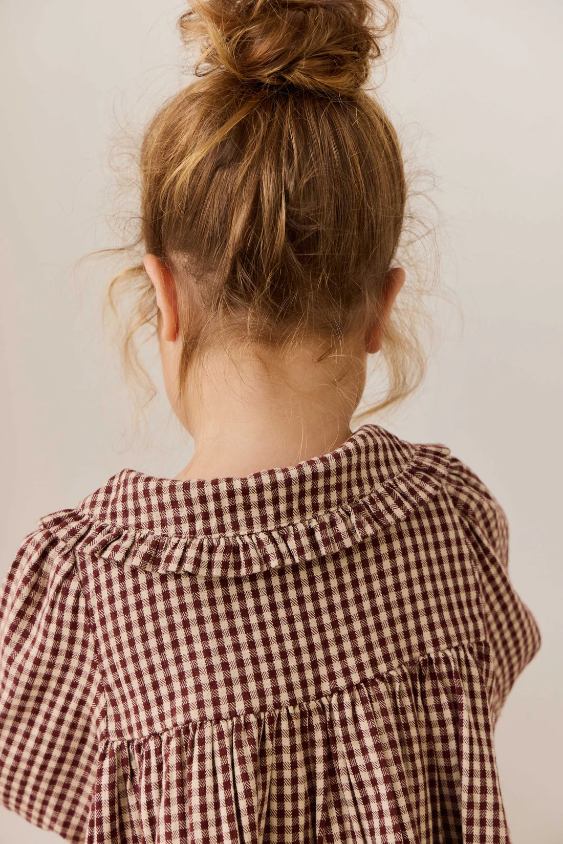 Organic Cotton Ira Dress Cinnamon Gingham