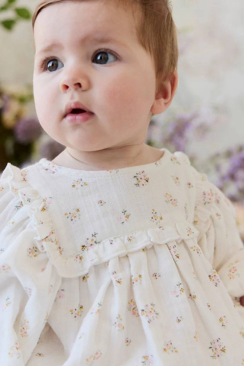Organic Cotton Muslin Frances Playsuit-Ayla Whisper