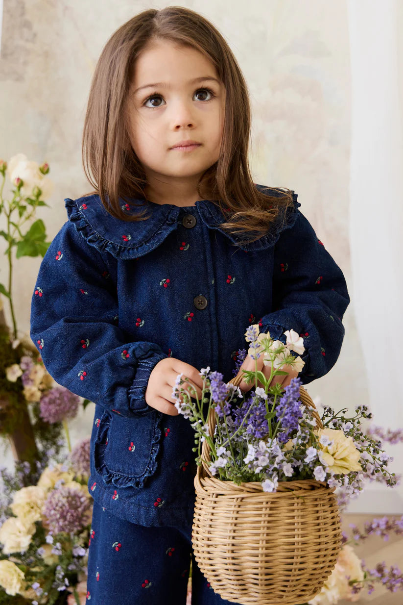 Amandine Jacket - Cerise Denim