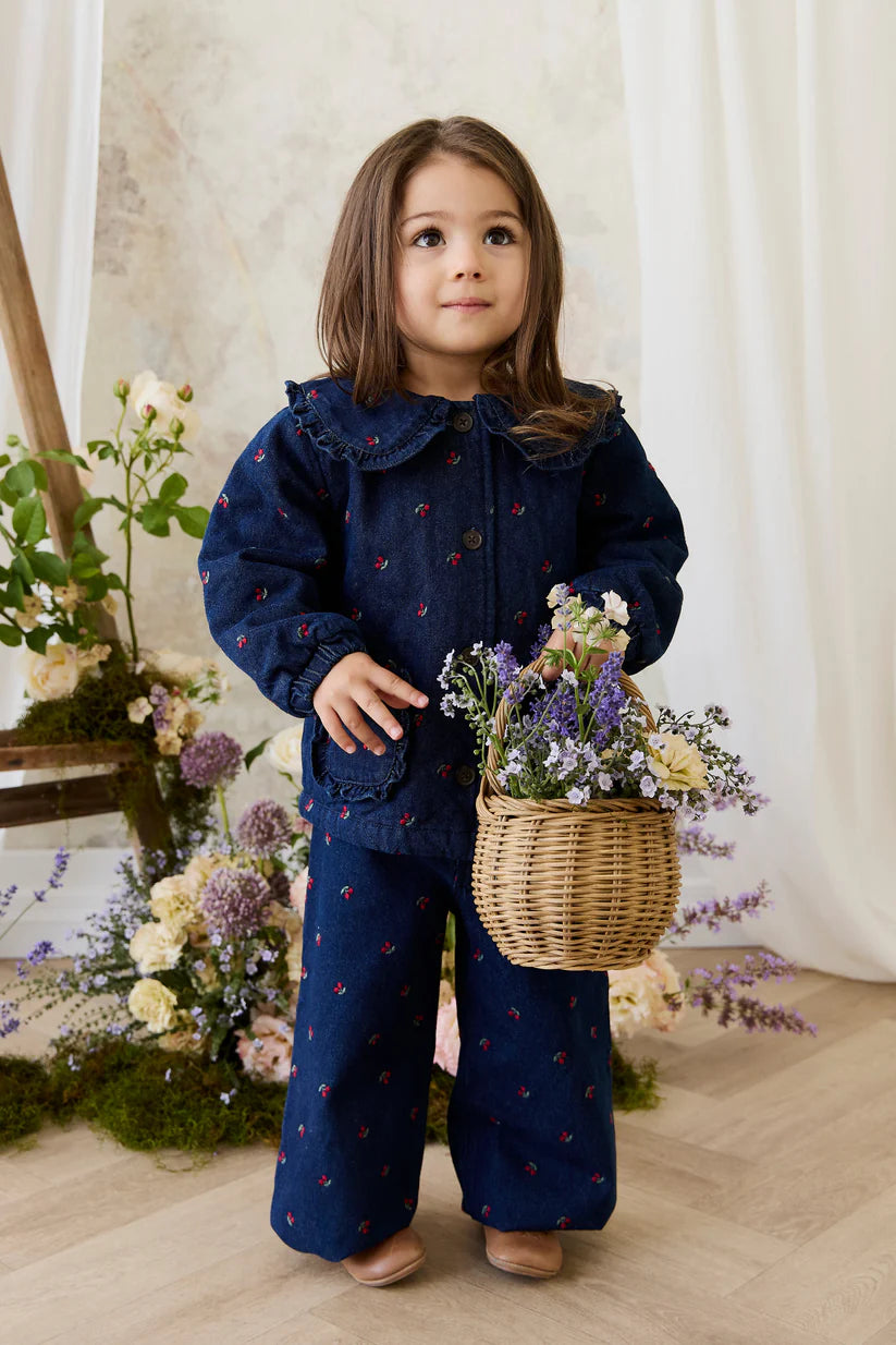 Amandine Jacket - Cerise Denim