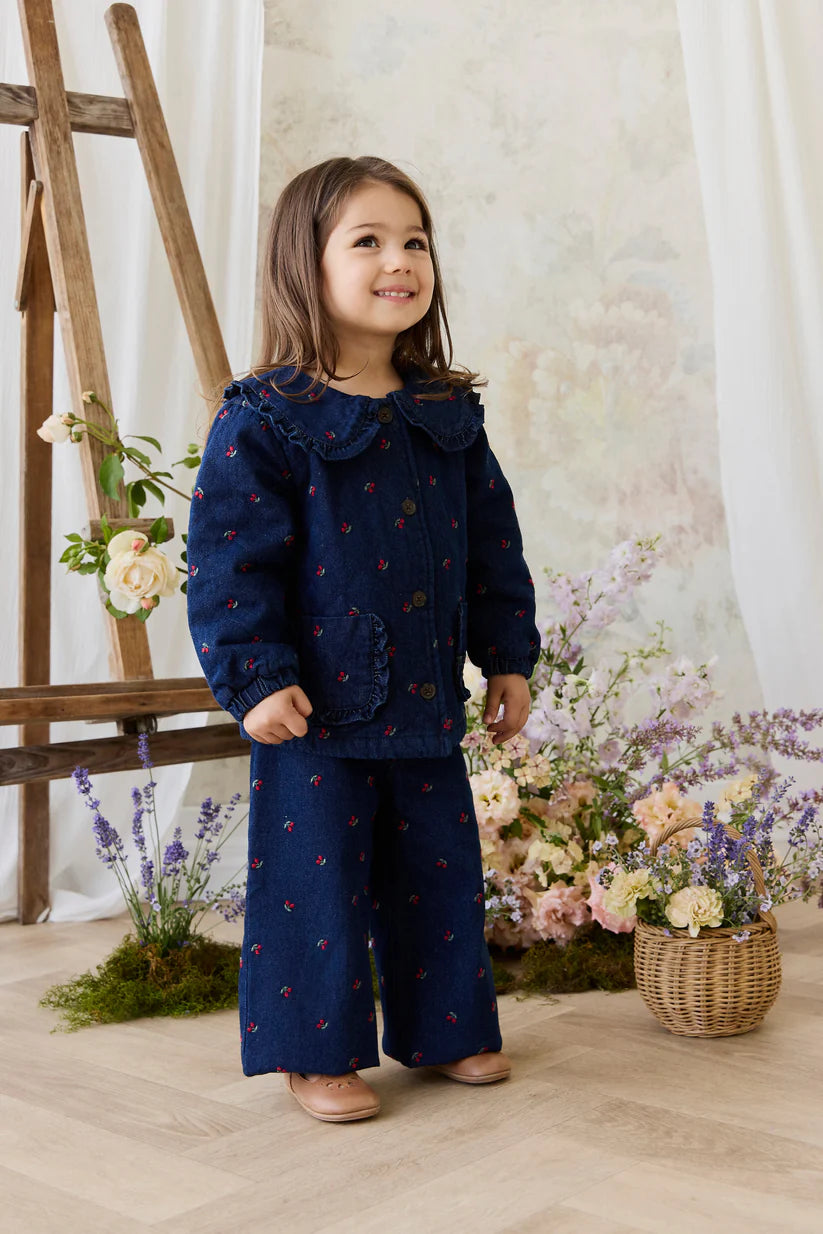Amandine Jacket - Cerise Denim