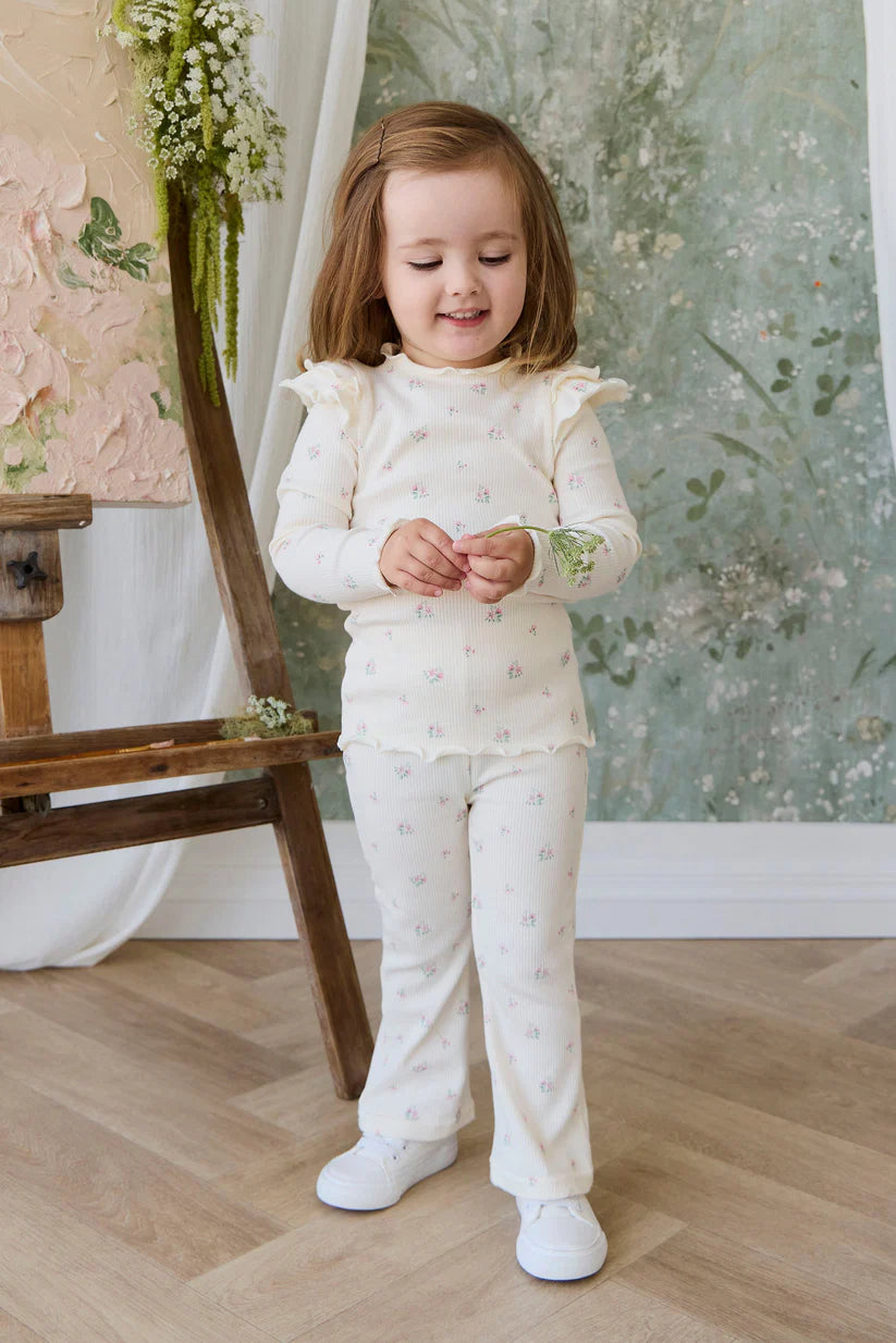 Organic Cotton Rib Winslet Pant Emma Whisper