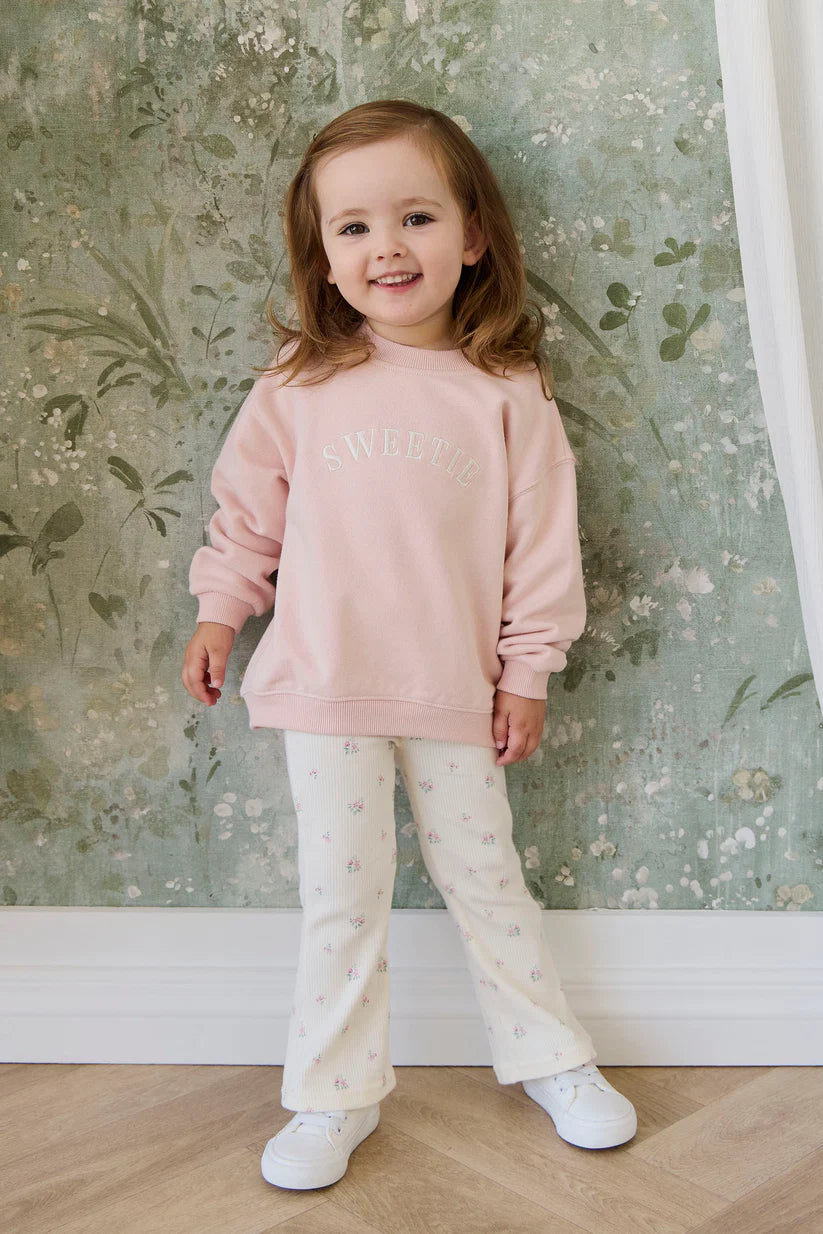 Organic Cotton Rhea Sweatshirt Cloud Pink Sweetie