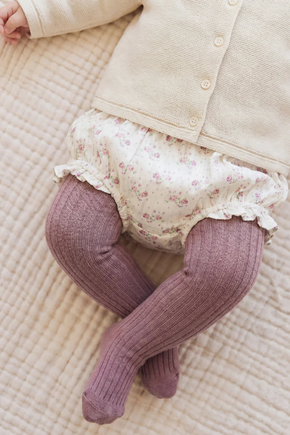 Organic Cotton Frill Bloomer Molly Lilac