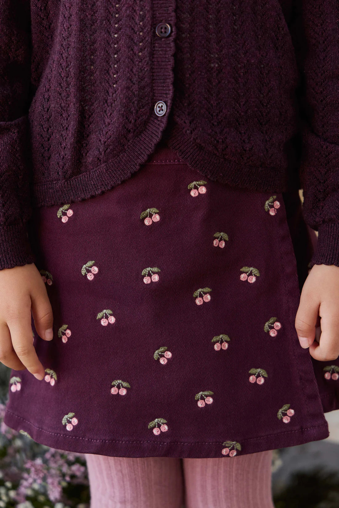 Beatrice Skirt Cherry Fig