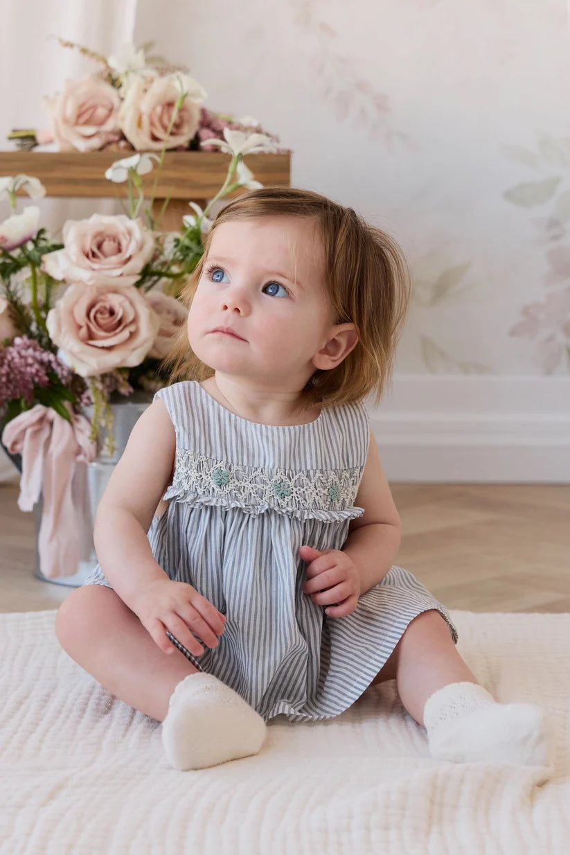 Organic Cotton Gracen Playsuit Harbour Stripe