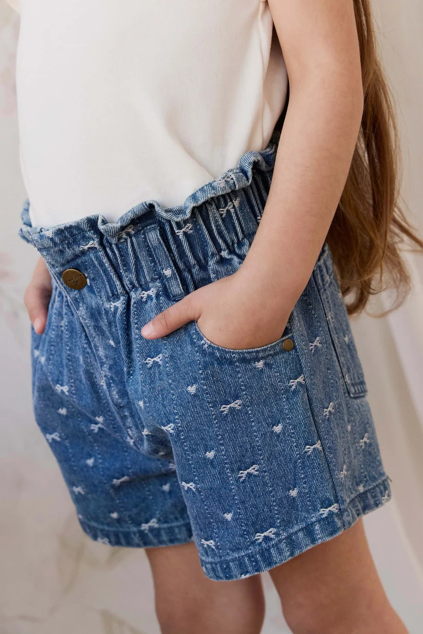 Kora Short Amour Bows Denim