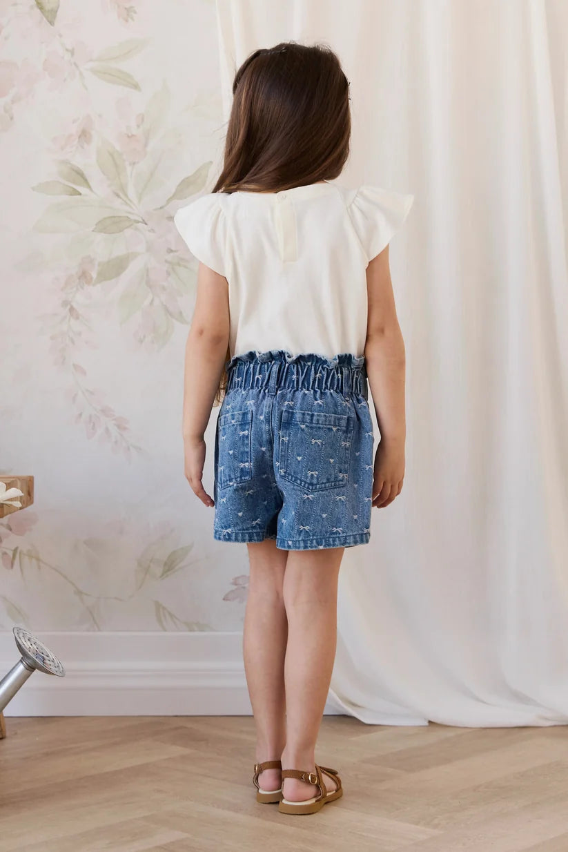 Kora Short Amour Bows Denim