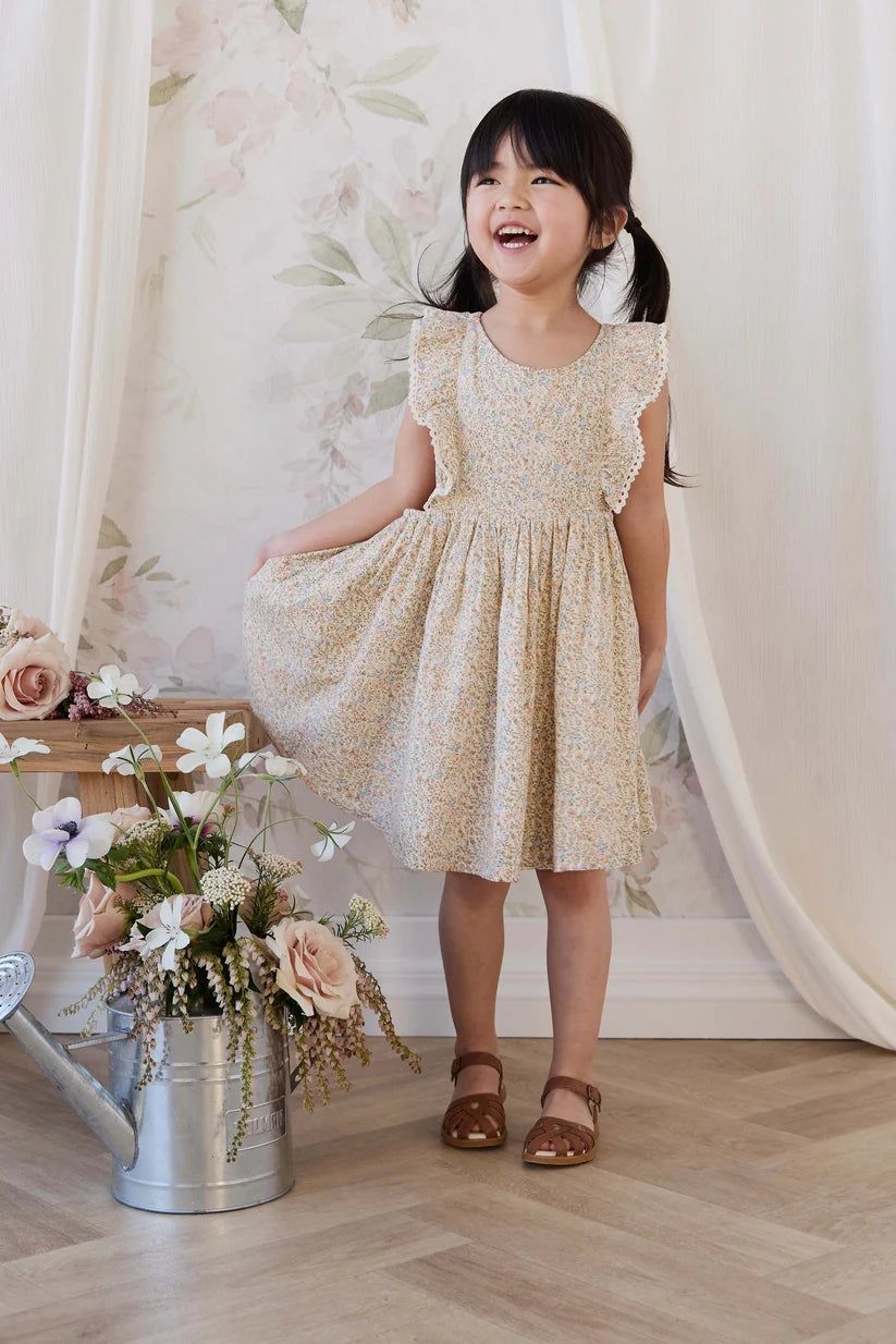 Organic Cotton Helene Dress Tully Peach