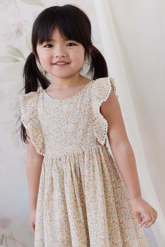 Organic Cotton Helene Dress Tully Peach