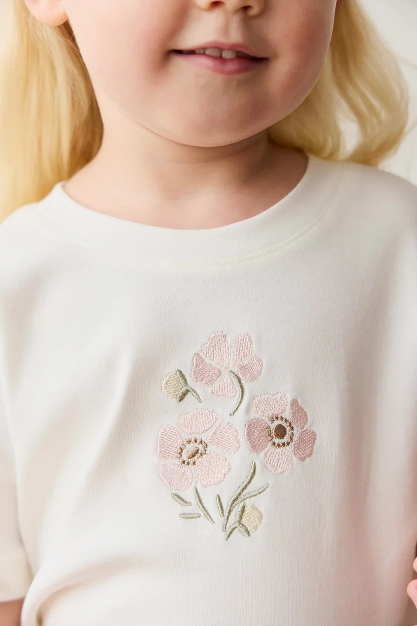 Pima Cotton Mimi Top Parchment Penelope Rose Quartz