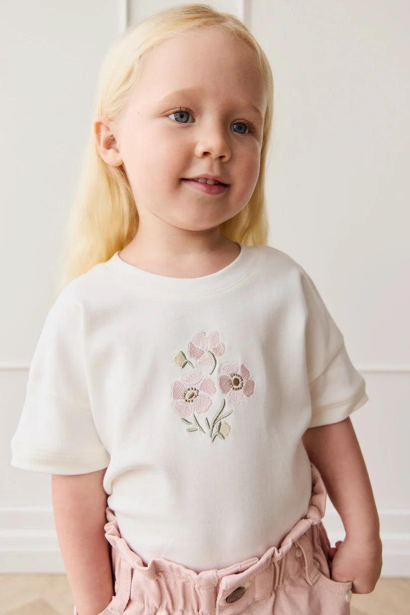 Pima Cotton Mimi Top Parchment Penelope Rose Quartz