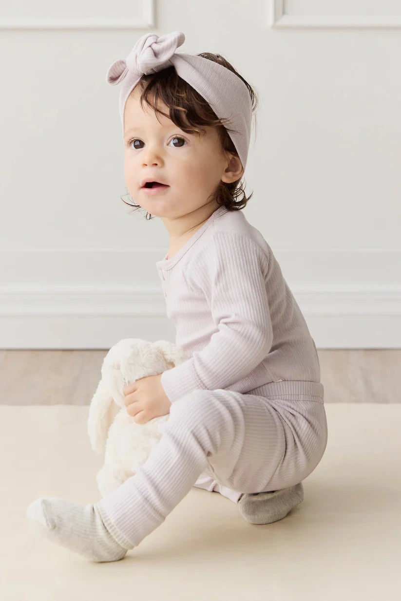 Organic Cotton Modal Long Sleeve Bodysuit - Luna