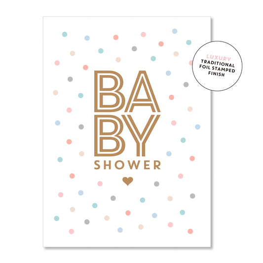 Baby Shower Confetti Card