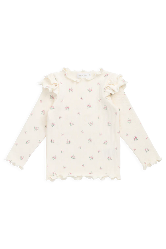 Organic Cotton Rib Winslet Top Emma Whisper