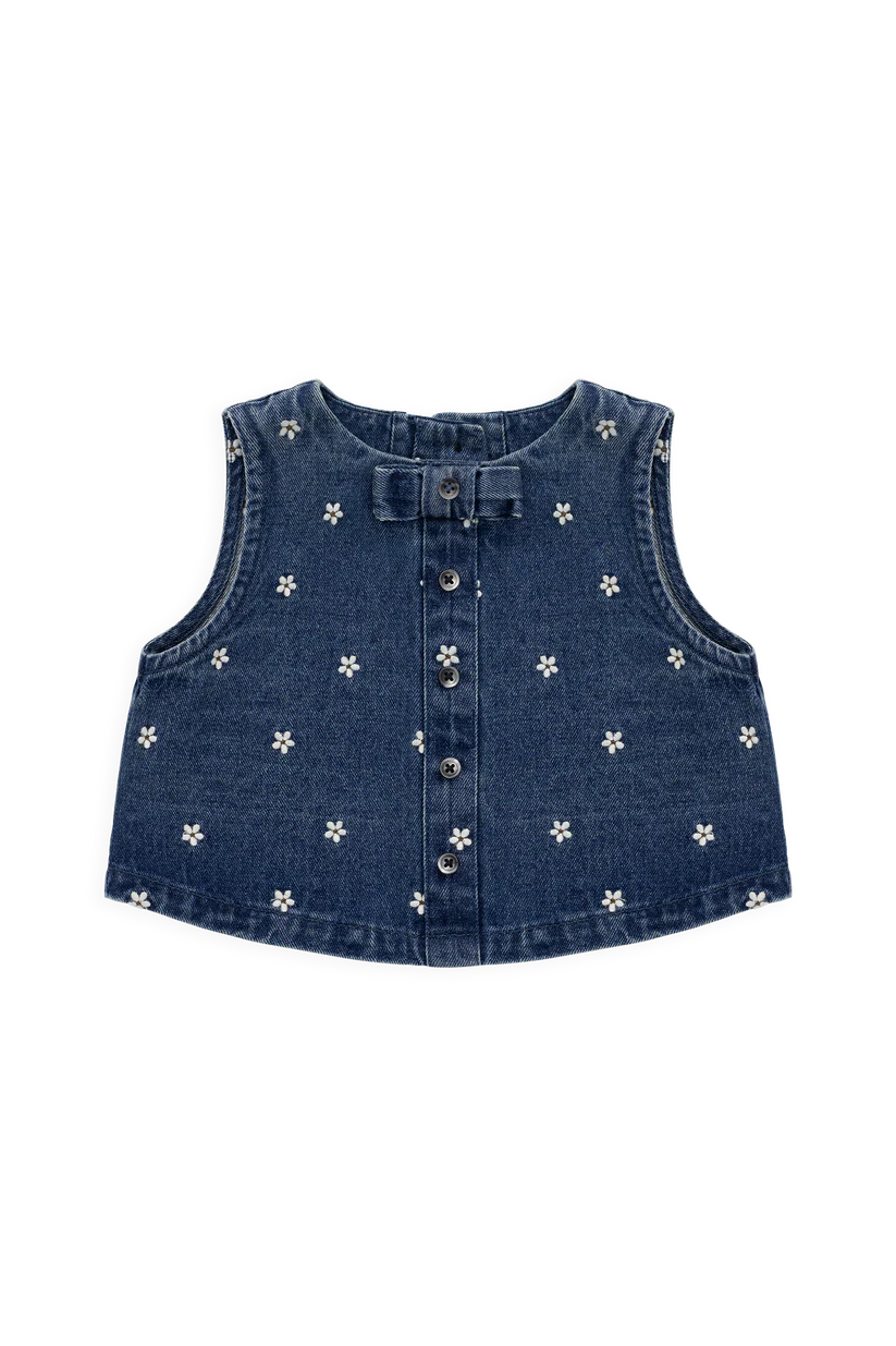 Etta Top Josie Floral Denim