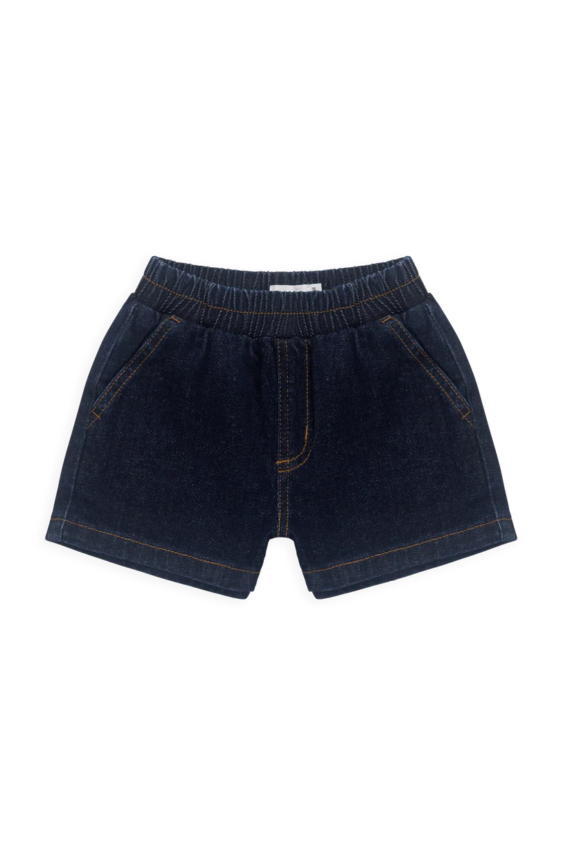 Reid Denim Short Mid Indigo Denim