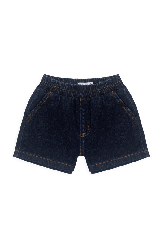 Reid Denim Short Mid Indigo Denim