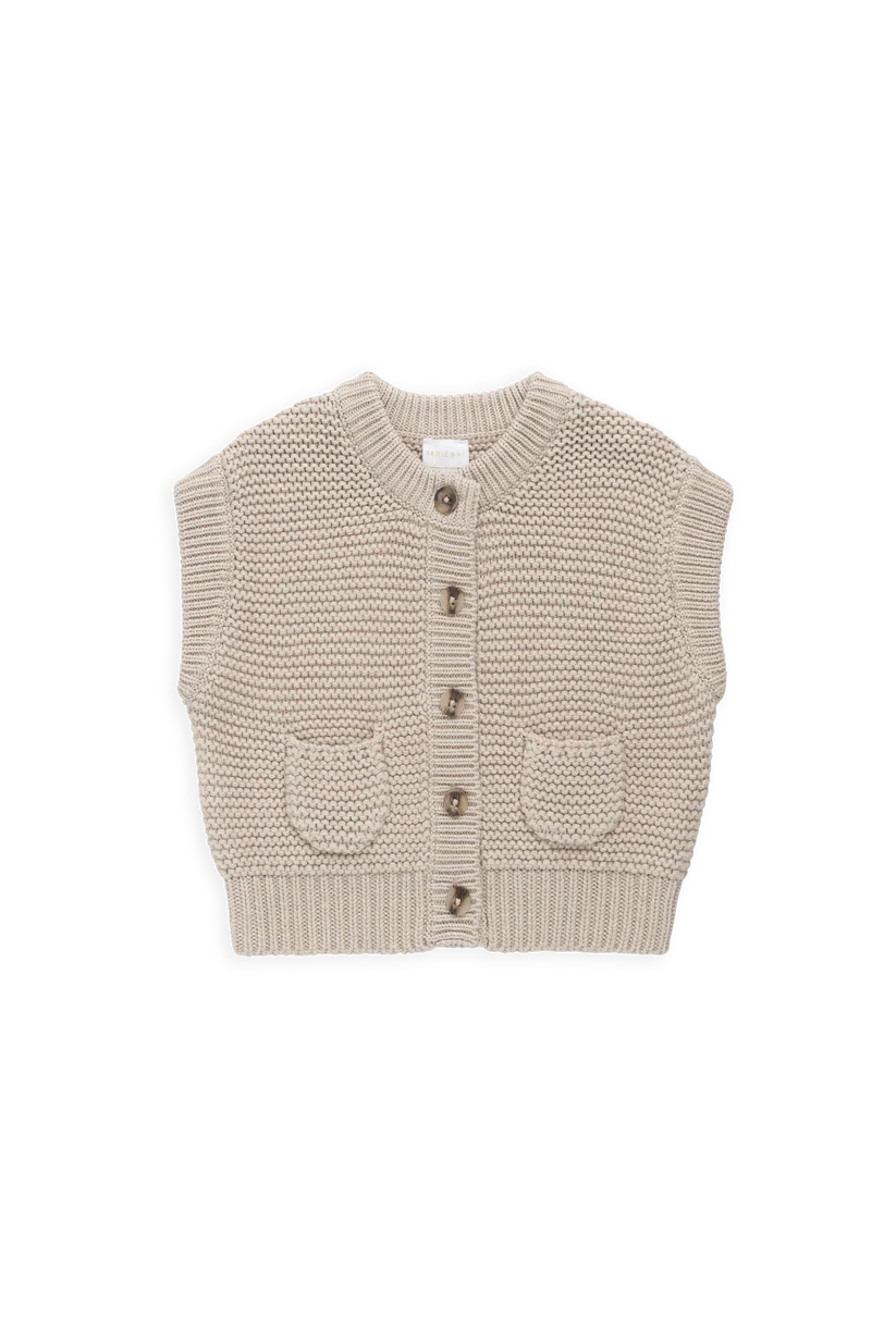 Rome Knit Vest Oat