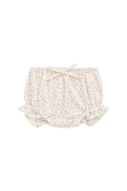 Organic Cotton Frill Bloomer - Penelope Rose Small
