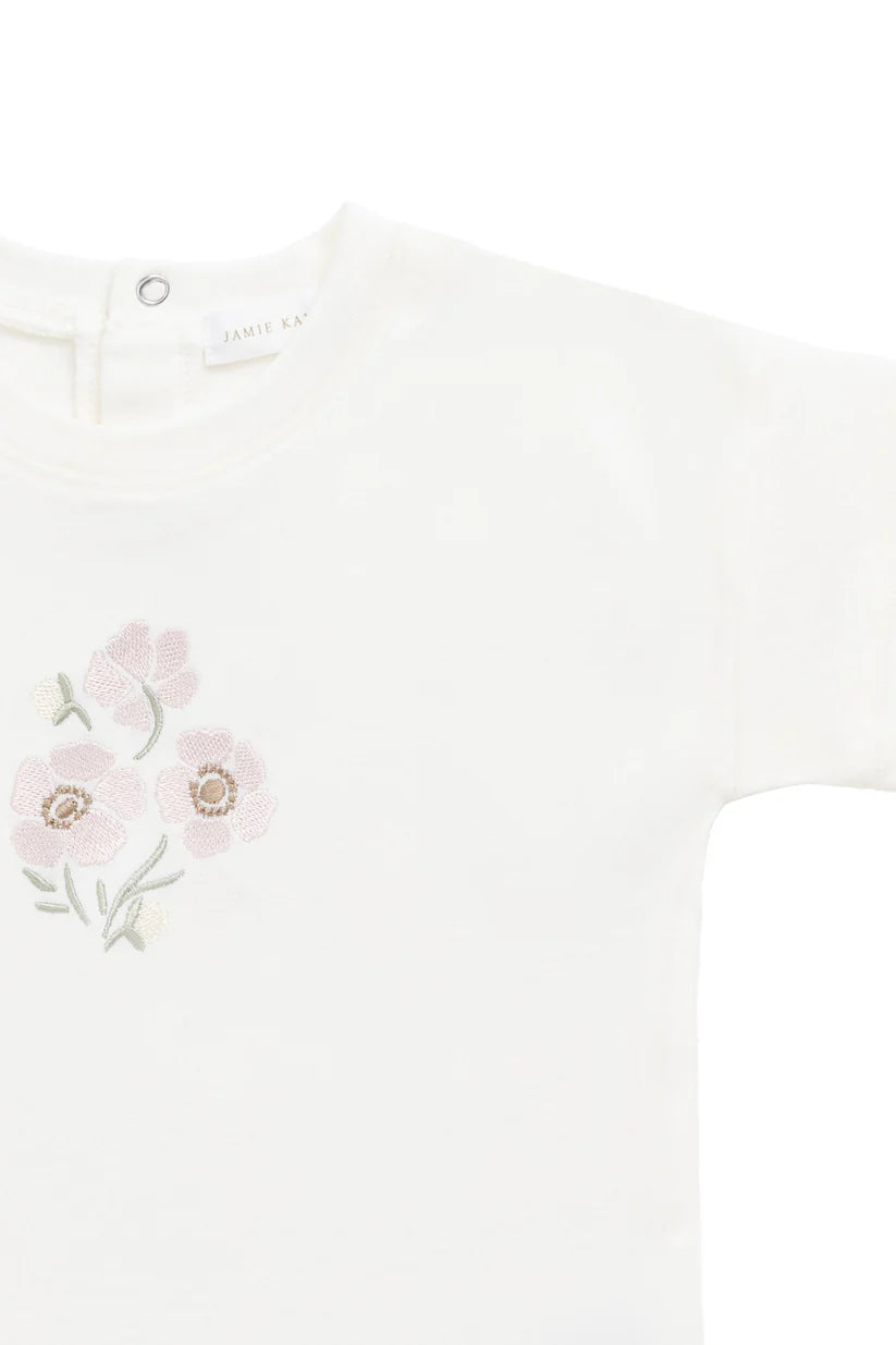 Pima Cotton Mimi Top Parchment Penelope Rose Quartz