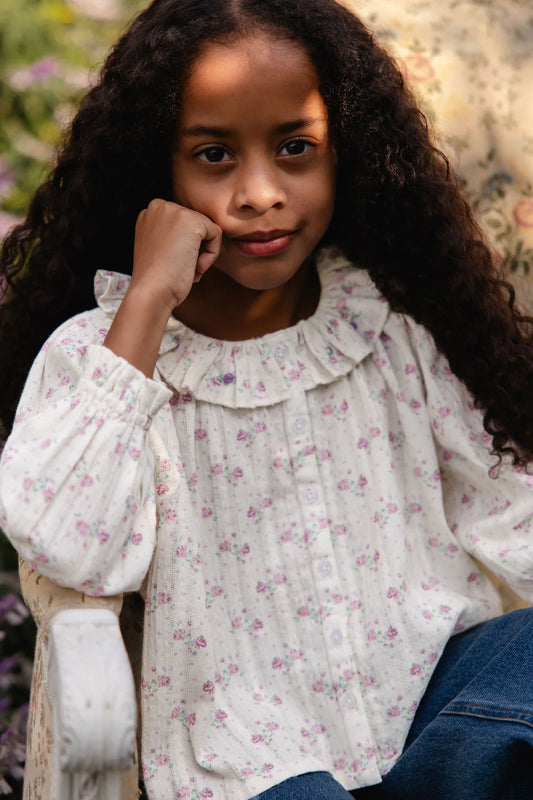 Organic Cotton Beatrice Top Molly Lilac