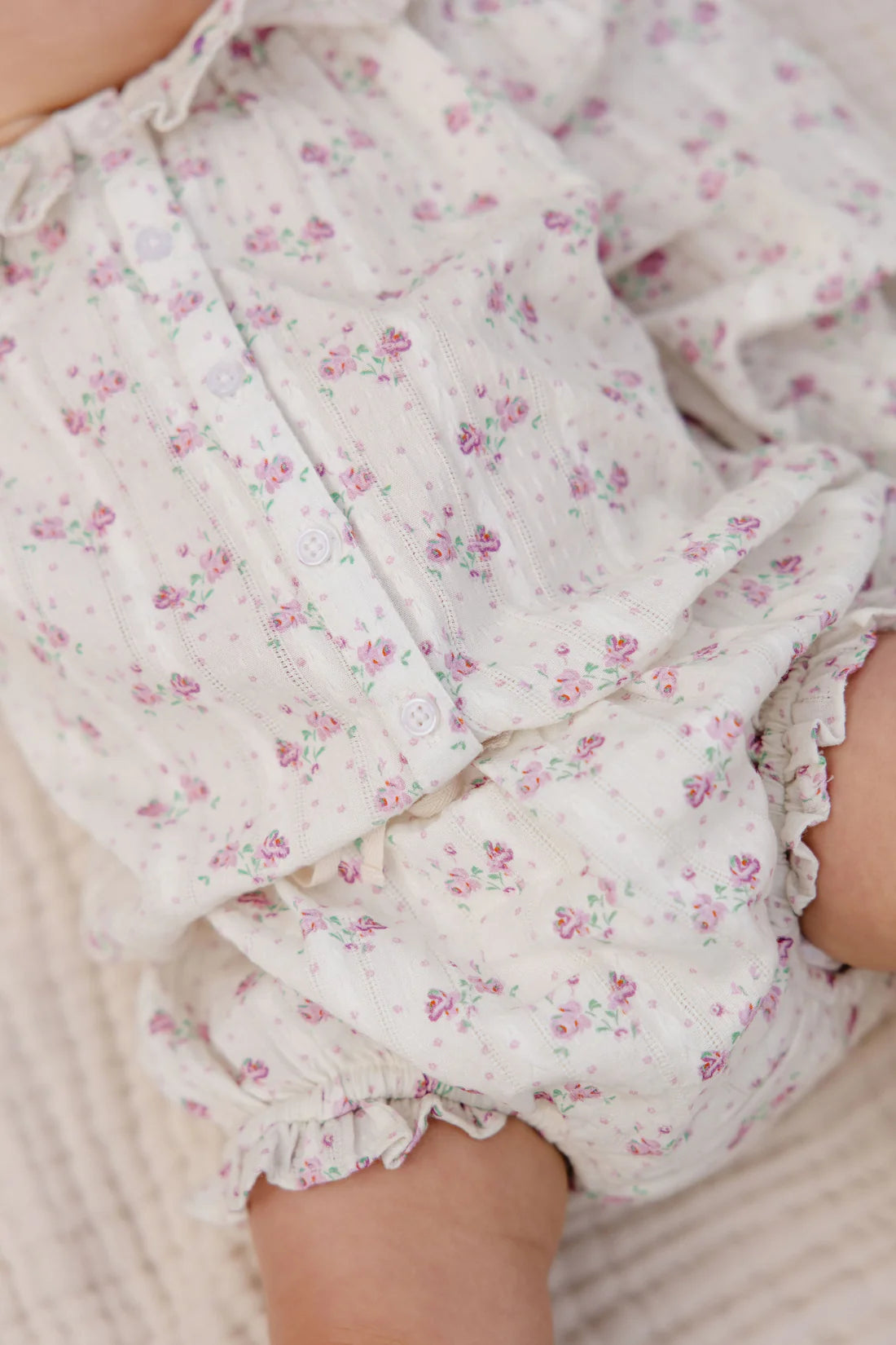 Organic Cotton Frill Bloomer Molly Lilac