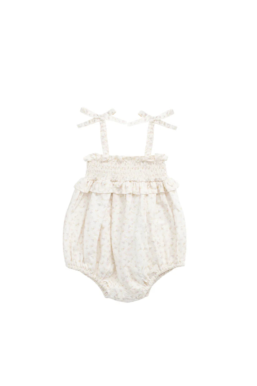 Organic Cotton Cleo Playsuit Aries Mauve