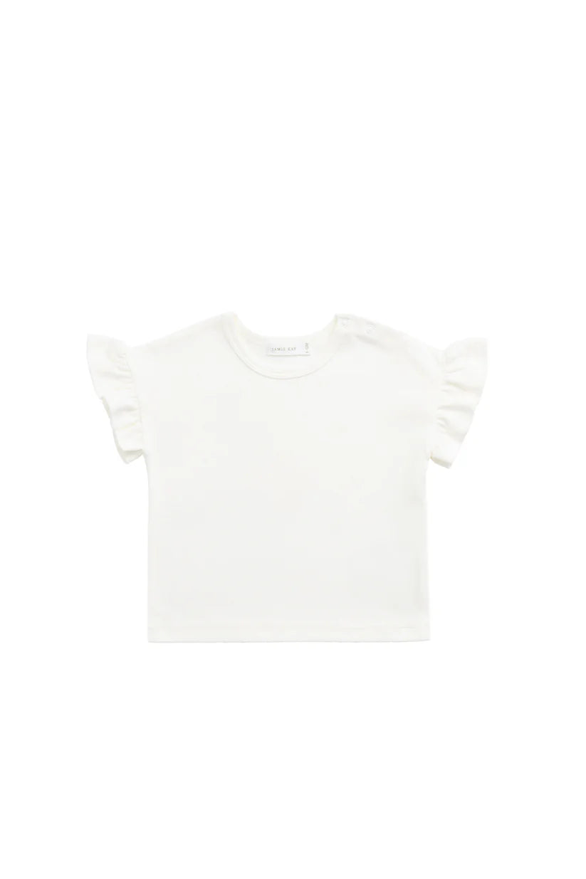 Pima Cotton Antoinette Top Parchment