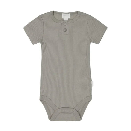 Organic Cotton Modal Darcy Rib Tee Bodysuit - Milford