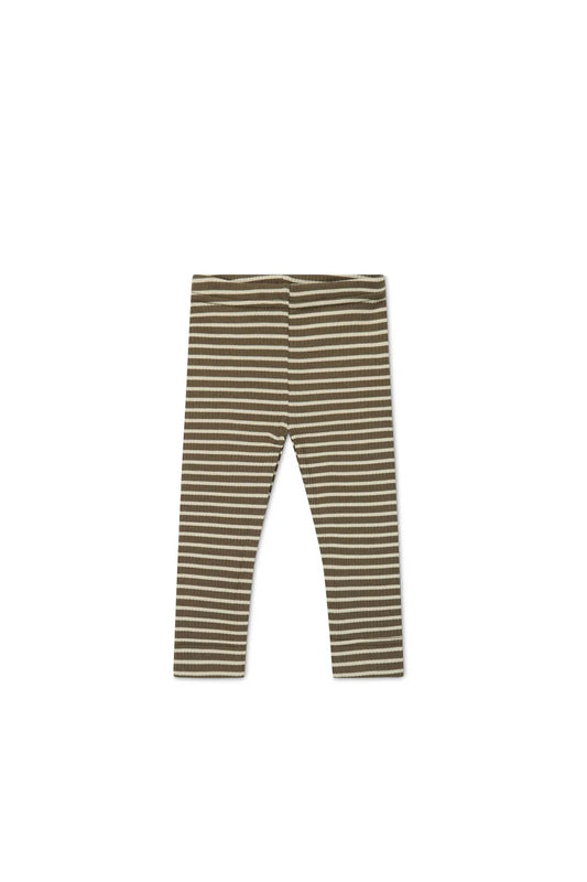 Organic Cotton Modal Everyday Legging - Bear/Cassava