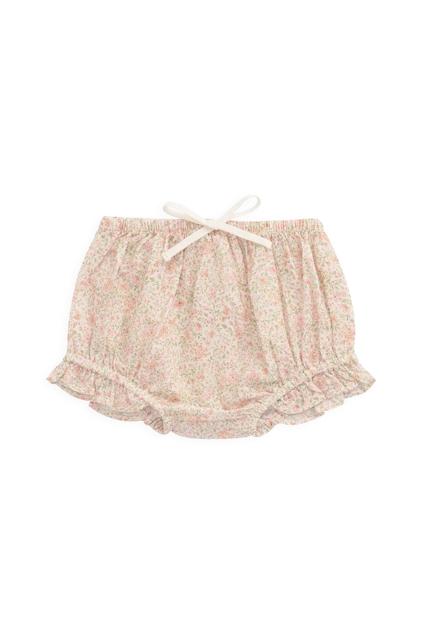 Organic Cotton Frill Bloomer Flora Pink