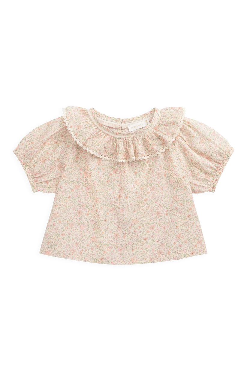 Organic Cotton Misty Top Flora Pink